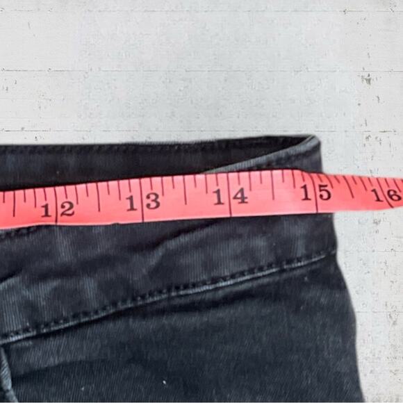 Free People We The Free Raw Edge Split Hem Black Skinny Jeans Size 30 - Picture 10 of 12